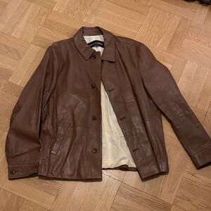 Italian Brown Leather Jacket